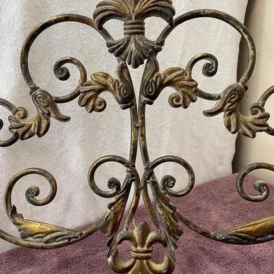 Lot 327  Metal Scroll Wall Decor