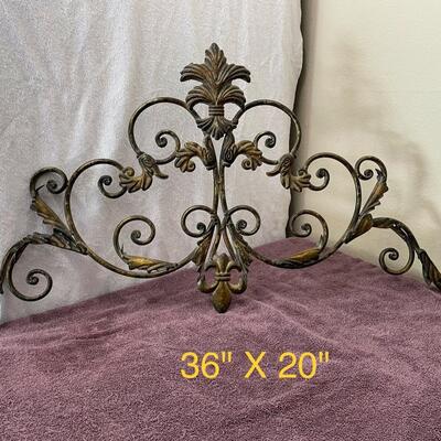 Lot 327  Metal Scroll Wall Decor