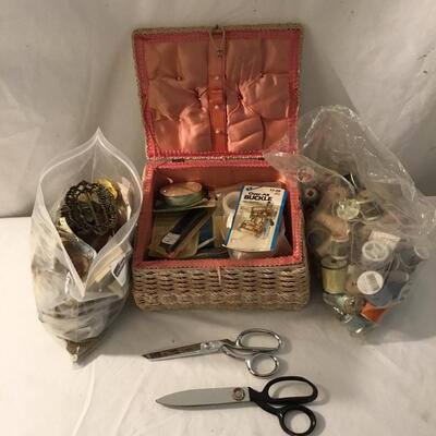 Lot 21 - Sewing Supplies , Patterns , Needlepoint