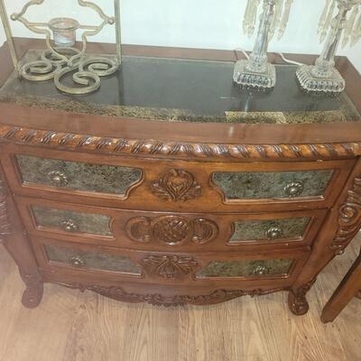 Beautiful Marble Top Entryway Table/Dresser 
