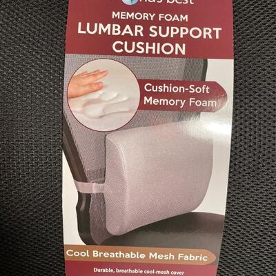 Lot 328 Expandable File Holder, New Lumbar Support Cushion, New Passport Case
