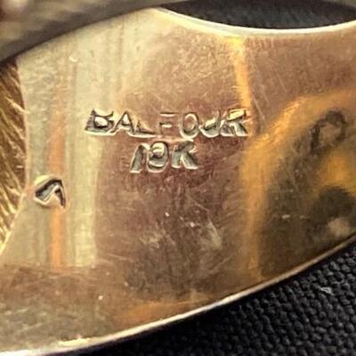 LOT#3J:Stamped Balfour 10K, 1942 Naval Reserve Ring [17.01g]