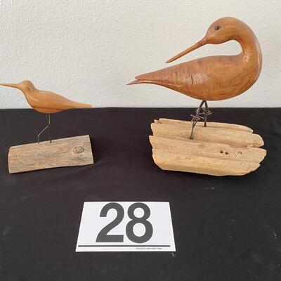 LOT#28LR: Wooden Seabird Lot
