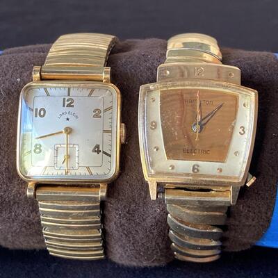 LOT#42J: Pair of Vintage Gold Filled Watches