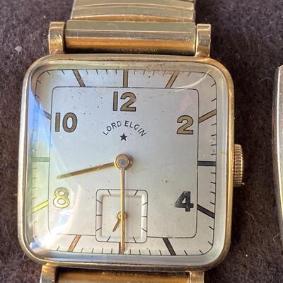 LOT#42J: Pair of Vintage Gold Filled Watches