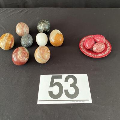 LOT#53DR: Decorative Egg Lot