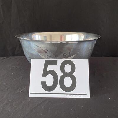 LOT#58U: Sterling Revere Reproduction Bowl (1024 g)