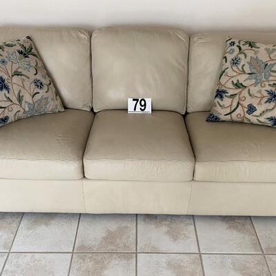 LOT#79D: Robb & Stuckey Leather Sofa