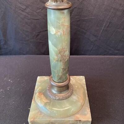 LOT#81D: Converted Oil Lamp With Marble Base