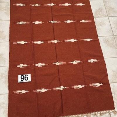 LOT#96B1: Believed to be Native American Thunderbird Blanket