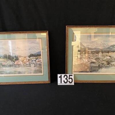 LOT#135K: Pair of Pencil-Signed Nancy Taylor Stonington Prints