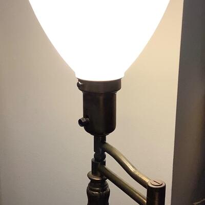 B583 Brass glass reflector globe Floor Lamp 