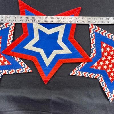 Red, White, and Blue Patriotic Americana Star Table Runner