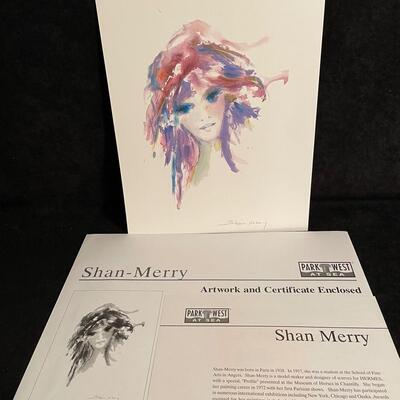 Lot 332  Lithograph by Shan-Merry  "Amethysta"
