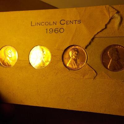 1960 Lincon Cents / 4mints.
