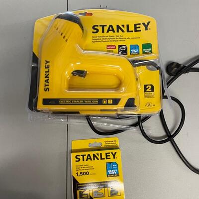 Lot 347 Stanley Electric Staple Gun and Pack of Staples