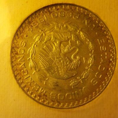 1961 Mexico proof coins.