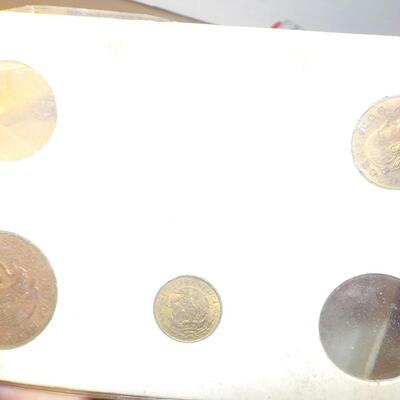 1961 Mexico proof coins.