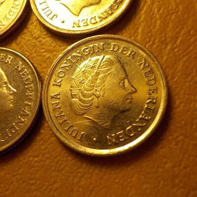 6- English 10 cent pieces.