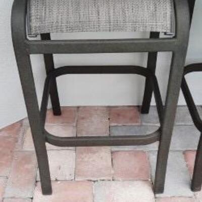 Lot 368  Four Outdoor Bar Stools 30" 