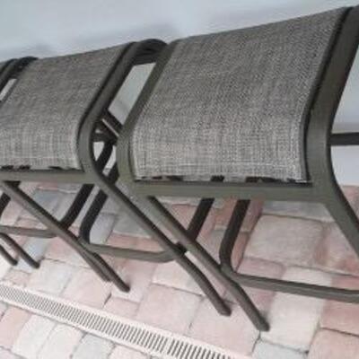 Lot 368  Four Outdoor Bar Stools 30" 