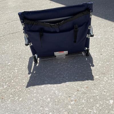 Lot 372  Pair of Navy Folding Stadium Chairs