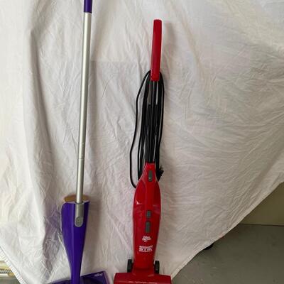 Lot 373 Dirt Devil SimpliStik Electric Sweeper and Plus Swiffer