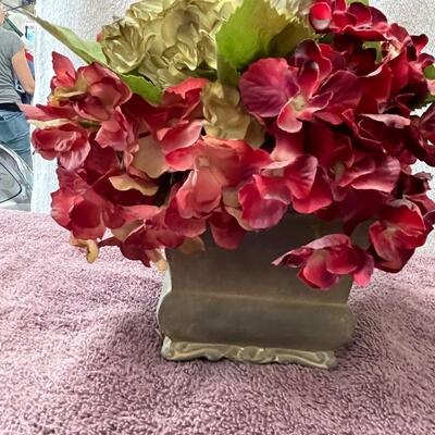 Lot 392  Pair of Silk Flower Arrangements