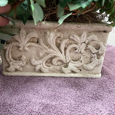 Lot 393 Pair of Silk Greenery Arrangments