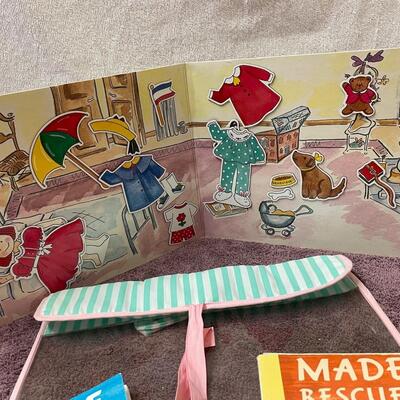 Lot 406 Madeline Set of 2 Books and Magnetic Paper Dolls