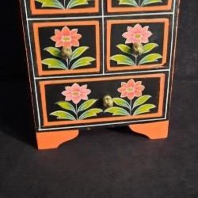Lot 410 Painted Jewelry Box