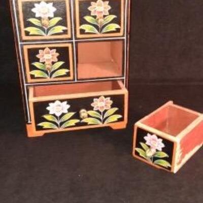 Lot 410 Painted Jewelry Box