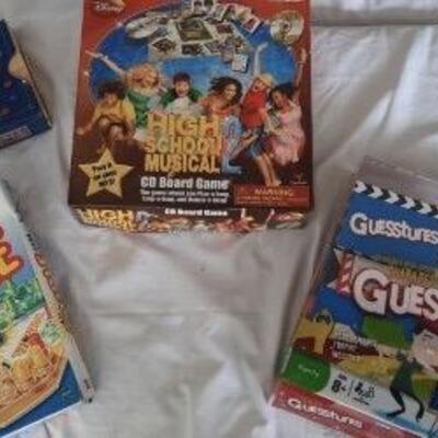 Lot 414 Games: Guesstures, High School Musical, Trouble, Mancala