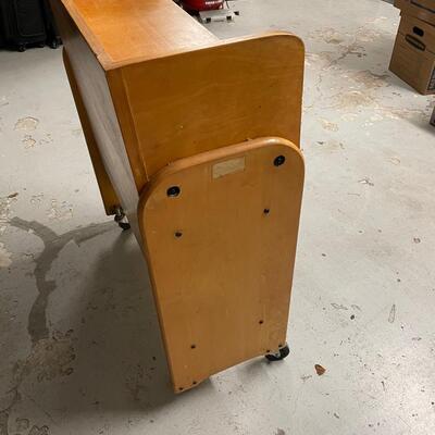 Lot 427 Wooden Book Shelf on Wheels