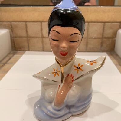 Two Vintage Asian Bust Figures