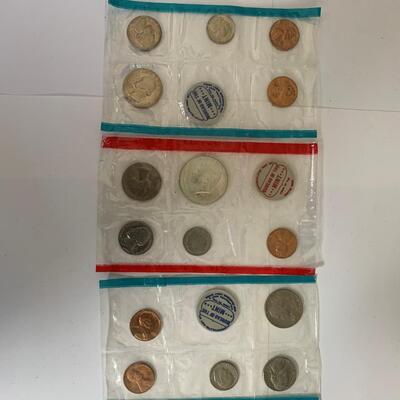 Three packs of Uncirculated U.S. Coin Sets