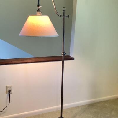141. Single Pottery Barn Adjustable Floor Lamp 