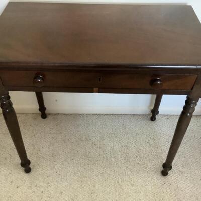 165. Antique Single Drawer Table 