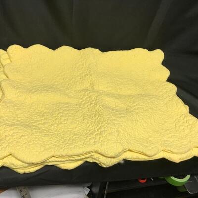 Yellow Scalloped Edge Pillow Covers from Garnet Hill