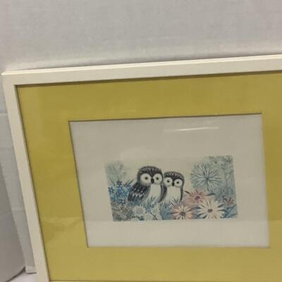 188 Framed Owl Print 