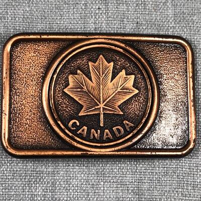 Canada Maple Leaf Souvenir Belt Buckle