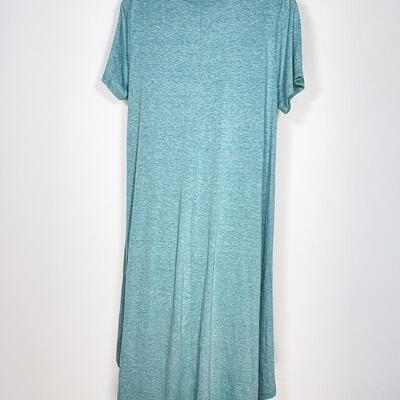 *NEW* LULAROE â€œCARLYâ€ AQUA SWING DRESS - SIZE LARGE