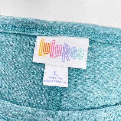 *NEW* LULAROE â€œCARLYâ€ AQUA SWING DRESS - SIZE LARGE