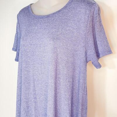 LULAROE â€œCARLYâ€ BLUE SWING DRESS - SIZE MEDIUM