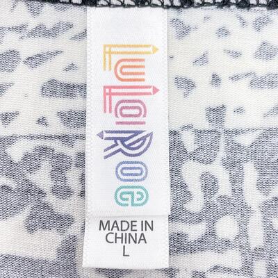 LULAROE BLACK & WHITE TOP - SIZE LARGE