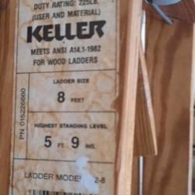 Lot 446 Wooden Keller Ladder 8'