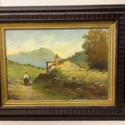 210  Original Signed Oil Painting of Landscape  