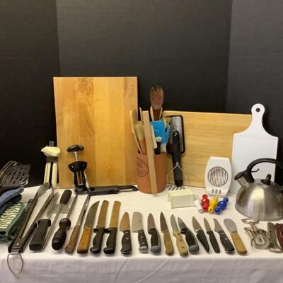 215  Kitchen Knives / Cutting Boards & More