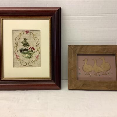 219. Pair of Framed Decorative Items 