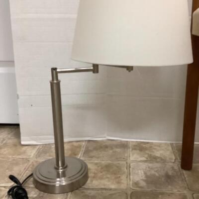 B644 Metal Table Lamp and Mid-Century Chair